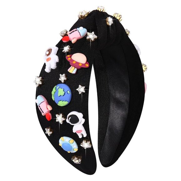 Astronaut Space Headband Women Rhinestone Star Planet Celestial Accessories main image 5